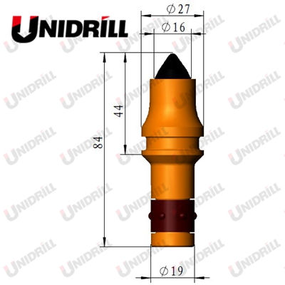 RL09 19mm Unidrill Carbide Shank Teeth For Cutting In Abrasive Conditions