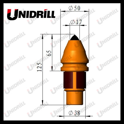 B47K17.5H  Foundation Drilling Tungsten Carbide Bullet Bit