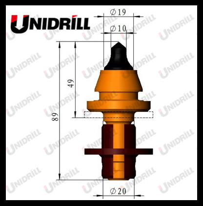RP15  Unidrill Pick Road Cutting Bits for Asphalt Milling Machine