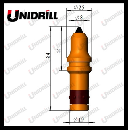 C21 19mm Unidrill Trenching Conical Shank Pick for Hard Rock Drilling