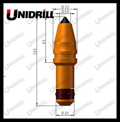 BTK10 25mm Trencher Conical Shank Bit Trench Cutting Tool