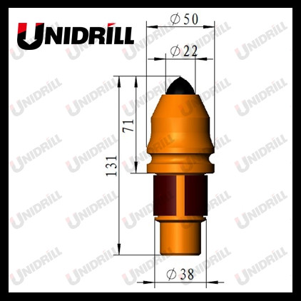 B47K22H Tungsten Carbide Bullet Teeth For Foundation Drill